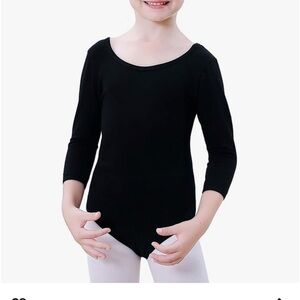 Girls Leotard Long Sleeve Bodysuit Size XS
